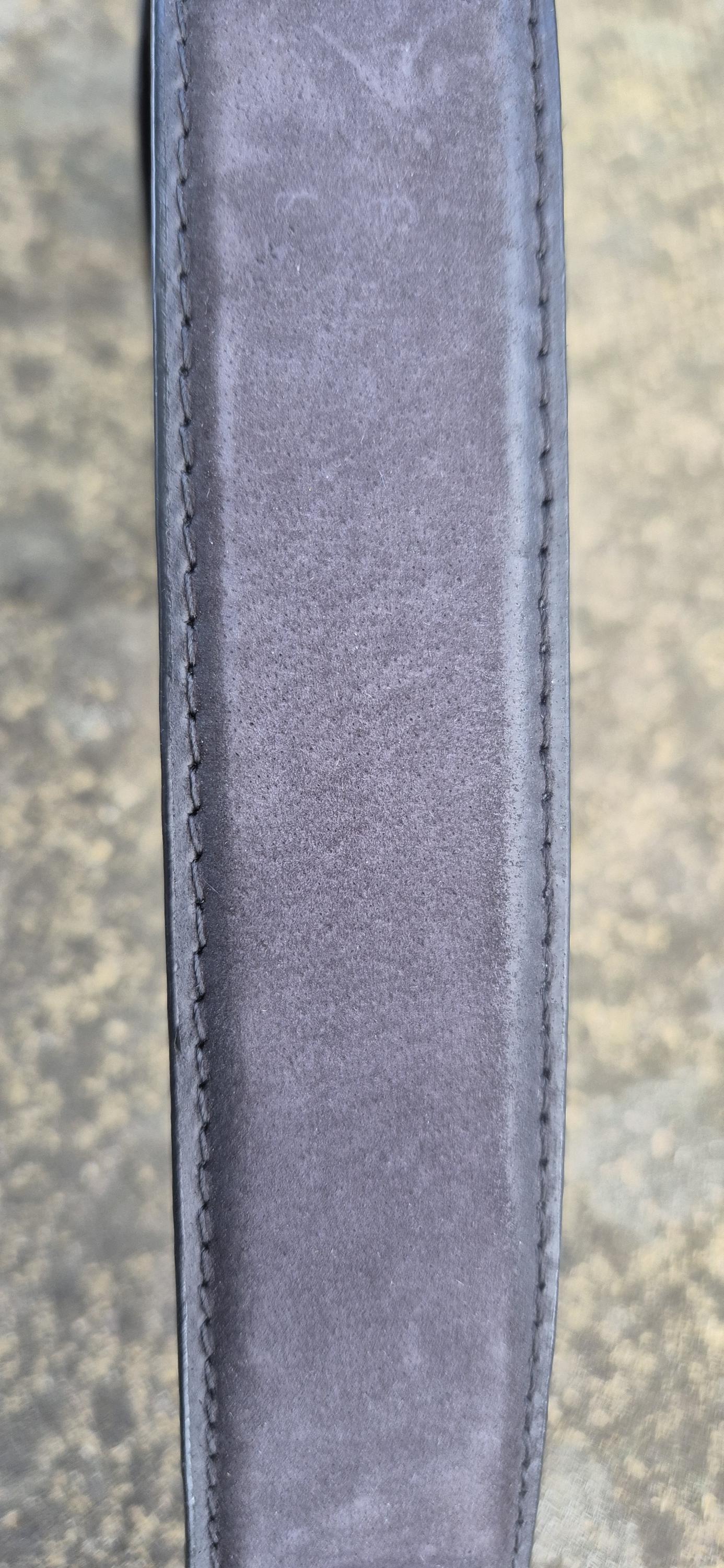 Classic Matte Black Leather Belt for mens