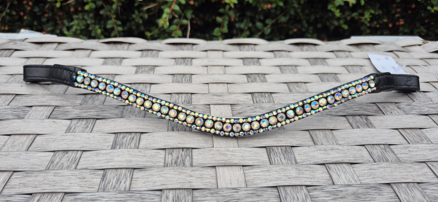 Handmade Multy Color Crystal Horse Browband - U Shape