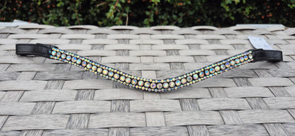 Handmade Multy Color Crystal Horse Browband - U Shape