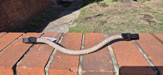 Handmade Diamante Browband for horse in U Shape GOLD colour /quick release