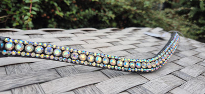 Handmade Multy Color Crystal Horse Browband - U Shape