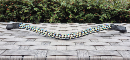 Handmade Multy Color Crystal Horse Browband - U Shape