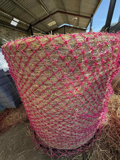 Round Bale Hay Net - Small Hole SlowFeeder for Hay & Haylage 7 Feet