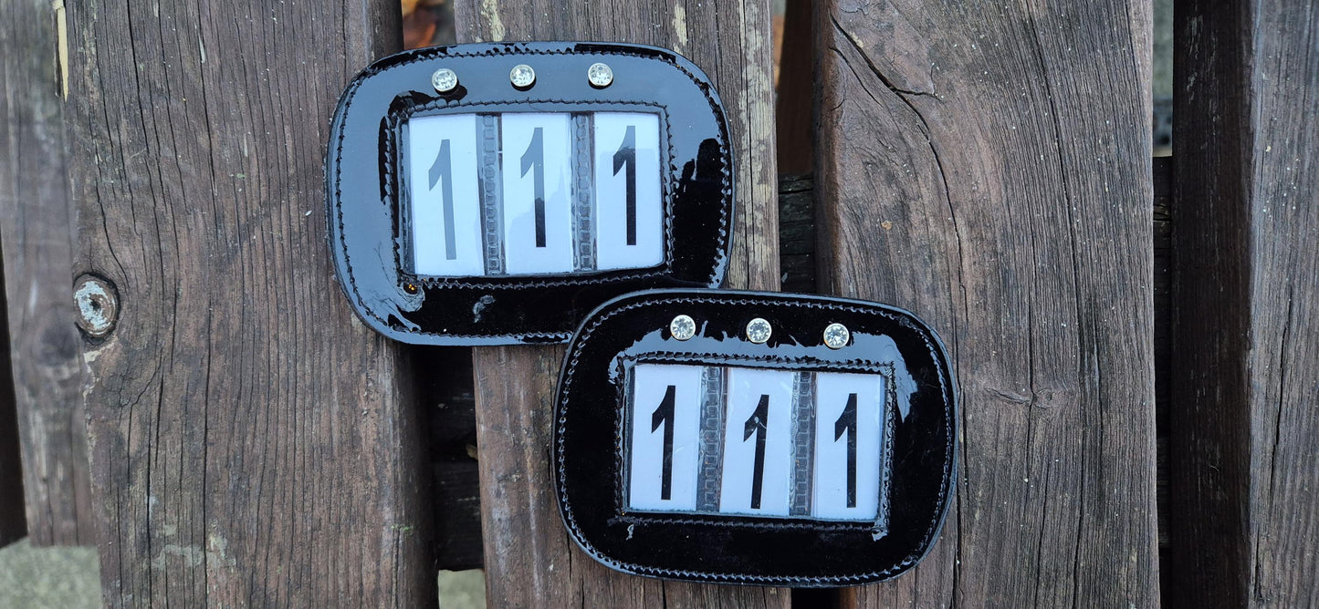 Sparkling Equestrian Number holder for Dressage Shows