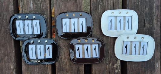 Sparkling Equestrian Number holder for Dressage Shows