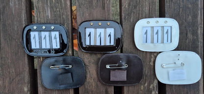 Sparkling Equestrian Number holder for Dressage Shows