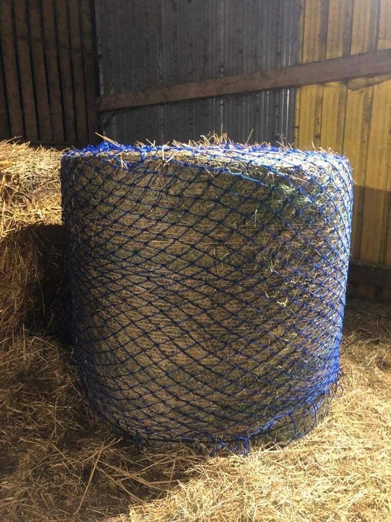 Round Bale Hay Net - Small Hole SlowFeeder for Hay & Haylage 7 Feet