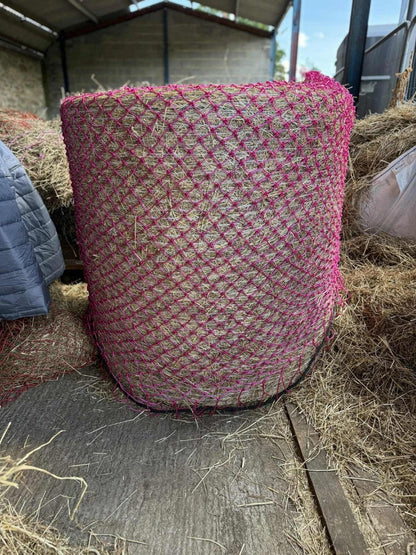 Round Bale Hay Net - Small Hole SlowFeeder for Hay & Haylage 7 Feet