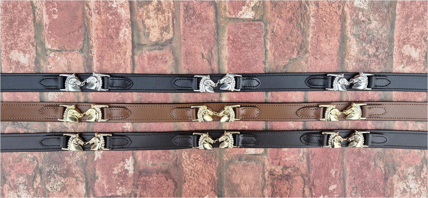 Women's Handcrafted Leather Belt - Black, Brown & Tan | Timeless Style