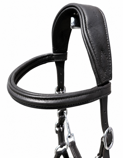 Horse Padded Comfort Bitless Bridle Cross-Over Side-Pull Size Full/Cob/Pony